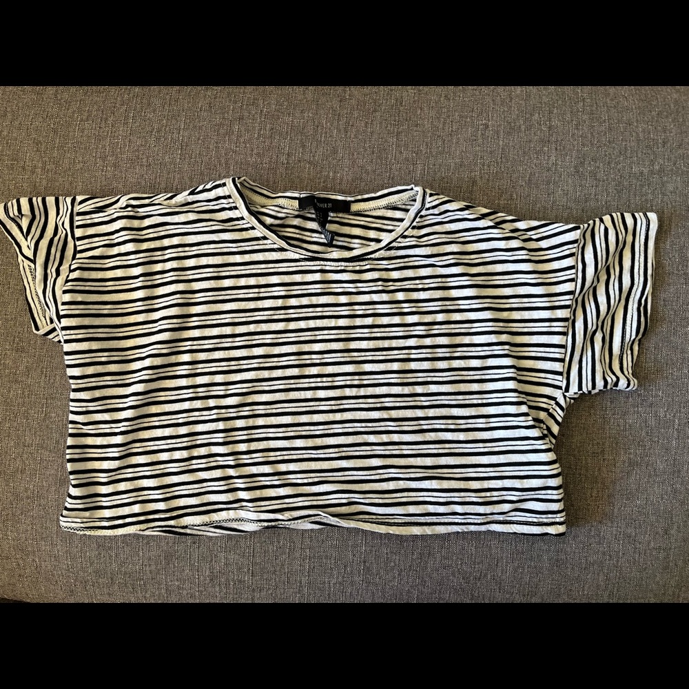 Stripped Crop Top
